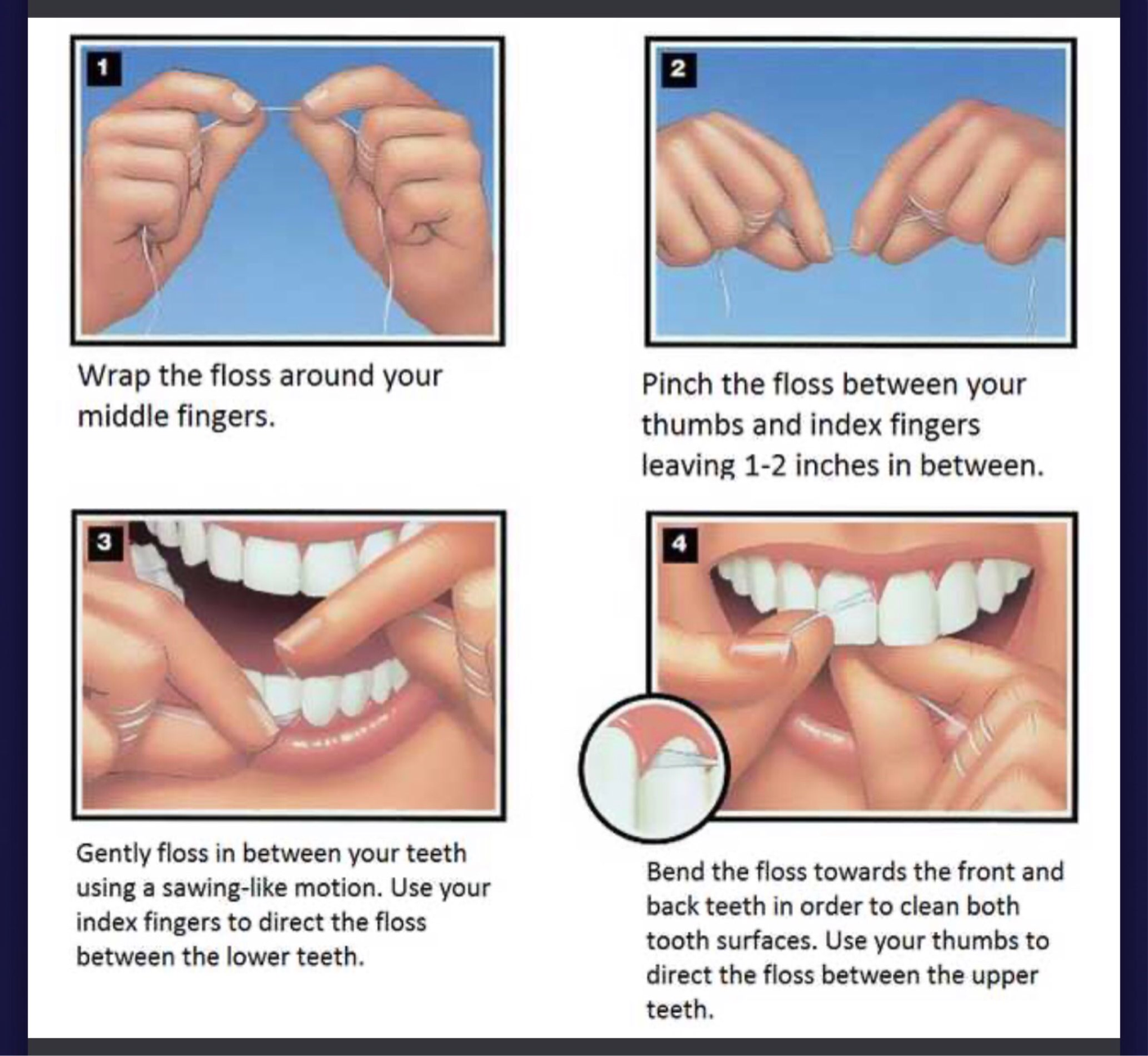 HOW TO FLOSS YOUR TEETH